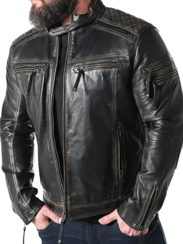 RD Thunder Skindjakke - Sort^RockDenim Clearance