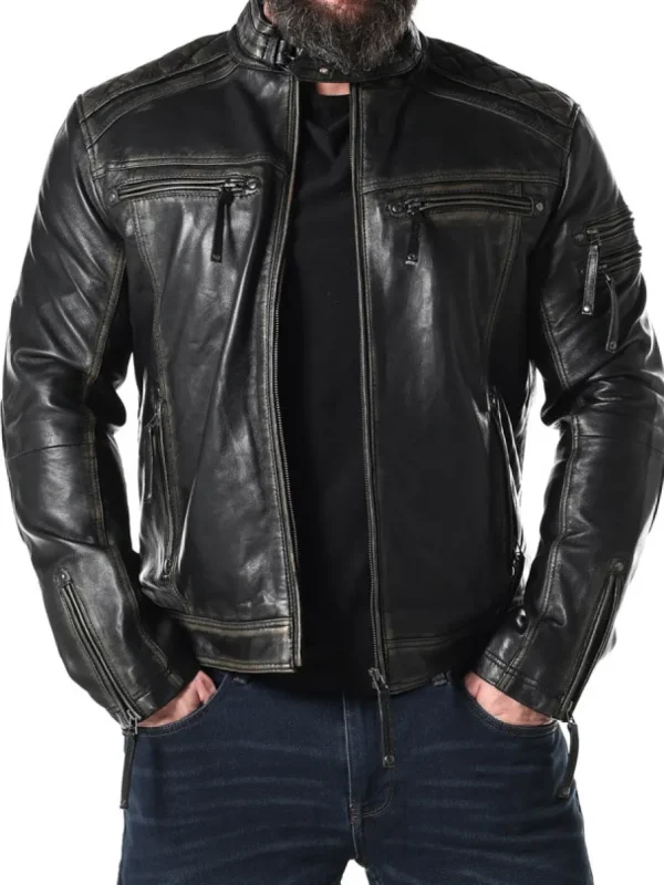 RD Thunder Skindjakke - Sort^RockDenim Clearance