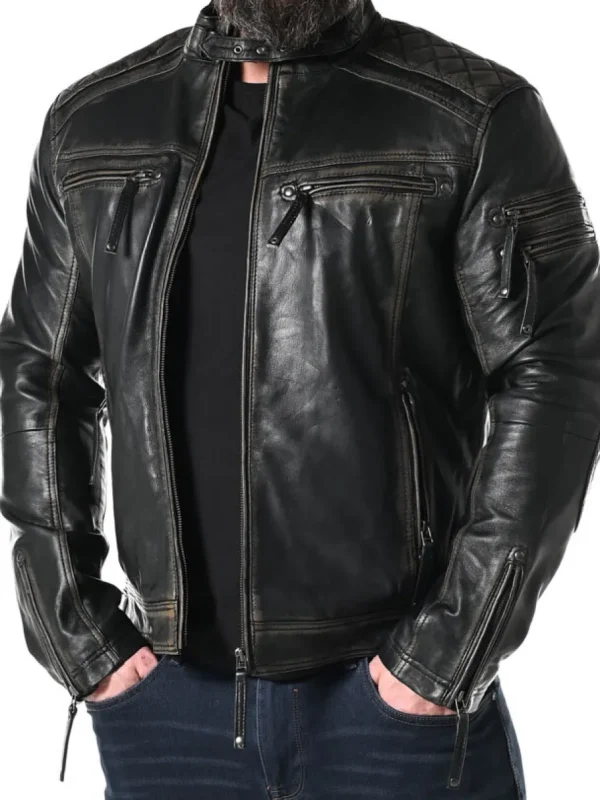 RD Thunder Skindjakke - Sort^RockDenim Clearance