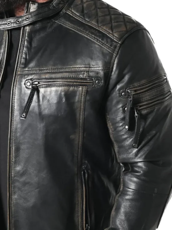 RD Thunder Skindjakke - Sort^RockDenim Clearance