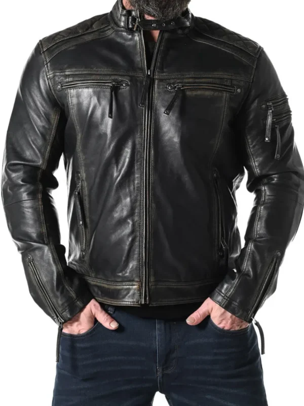 RD Thunder Skindjakke - Sort^RockDenim Clearance