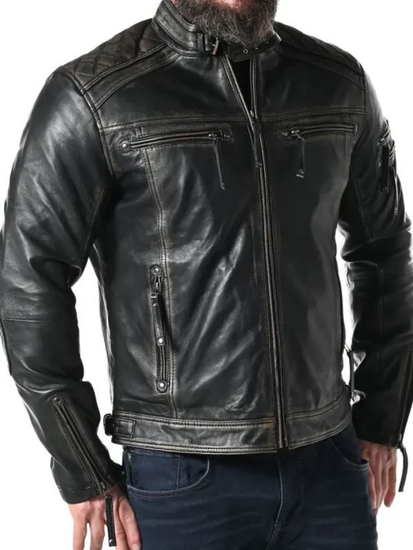 RD Thunder Skindjakke - Sort^RockDenim Clearance