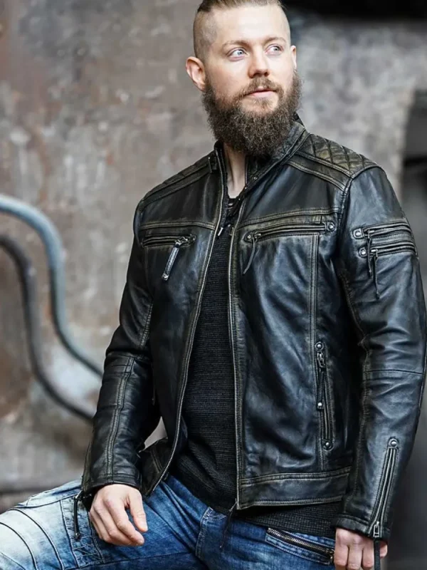 RD Thunder Skindjakke - Sort^RockDenim Clearance