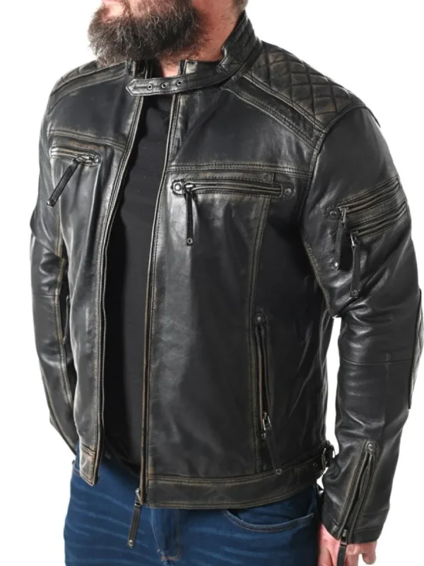 RD Thunder Skindjakke - Sort^RockDenim Clearance