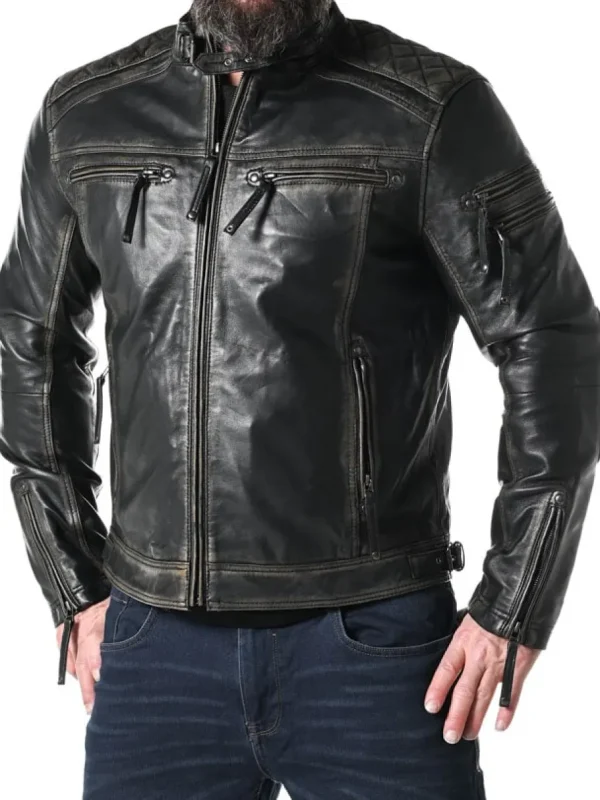 RD Thunder Skindjakke - Sort^RockDenim Clearance