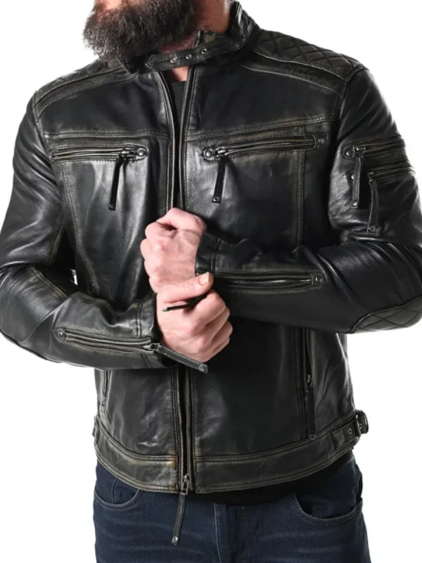 RD Thunder Skindjakke - Sort^RockDenim Clearance