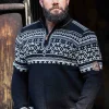 RD Valkyrie Cashmere Strikket Trøje - Sort/Hvid^Rockdenim Best