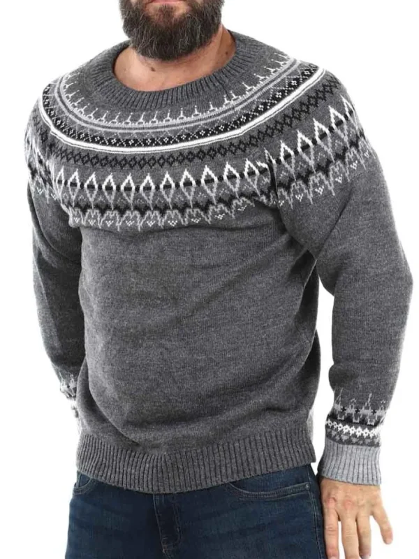 RD Valor Cashmere Strikket Trøje - Mørkegrå^Rockdenim Discount