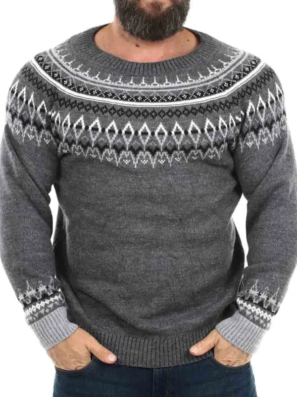 RD Valor Cashmere Strikket Trøje - Mørkegrå^Rockdenim Discount