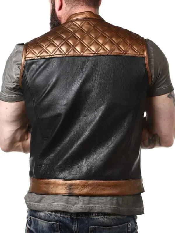 RD Ventura Skindvest - Sort/Guld^Rockdenim Discount
