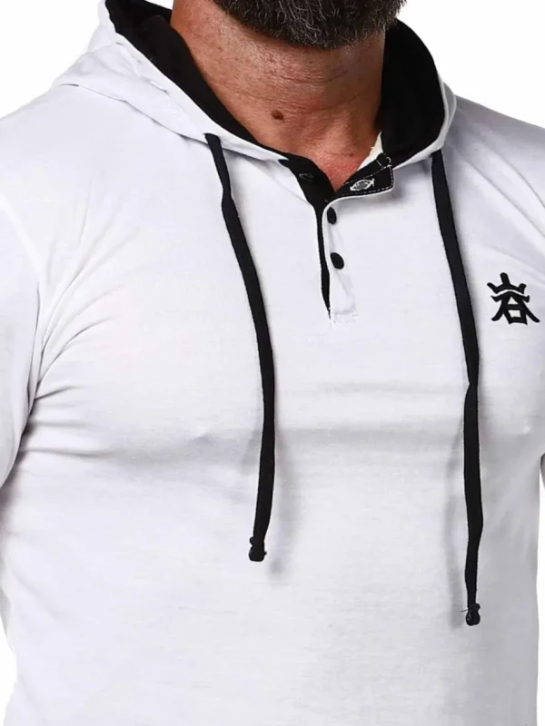 RD Yuto Longsleeve - Hvid/Sort^Rockdenim Sale