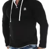 RD Yuto Longsleeve - Sort/Hvid^Rockdenim Sale
