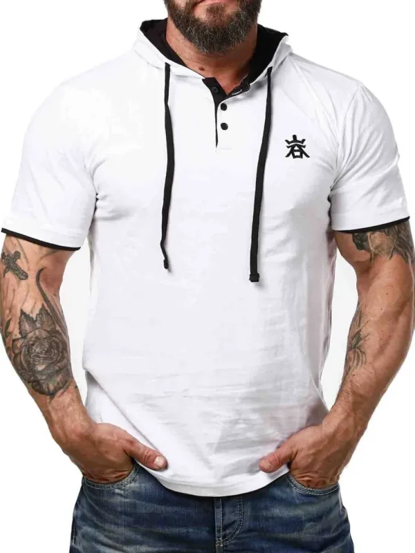 RD Yuto T-shirt - Hvid/Sort^Rockdenim Discount