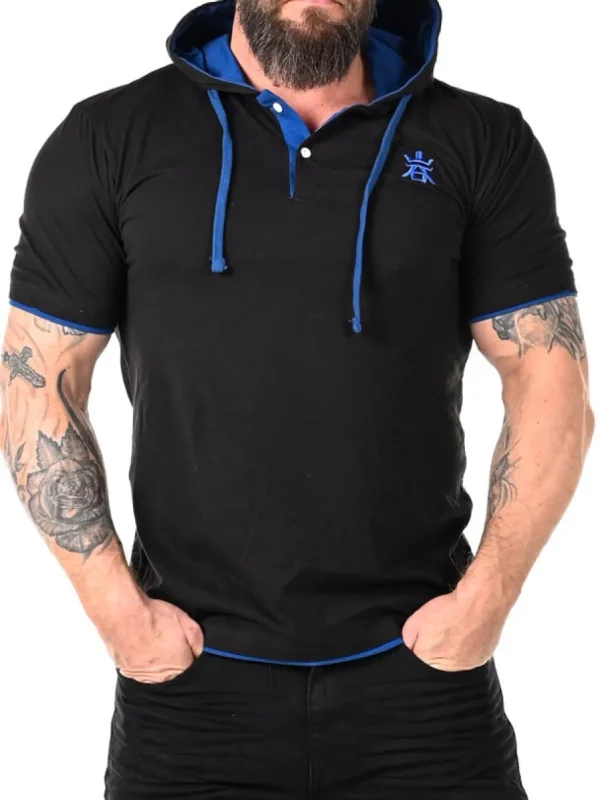 RD Yuto T-shirt - Sort/Blå^RockDenim Sale