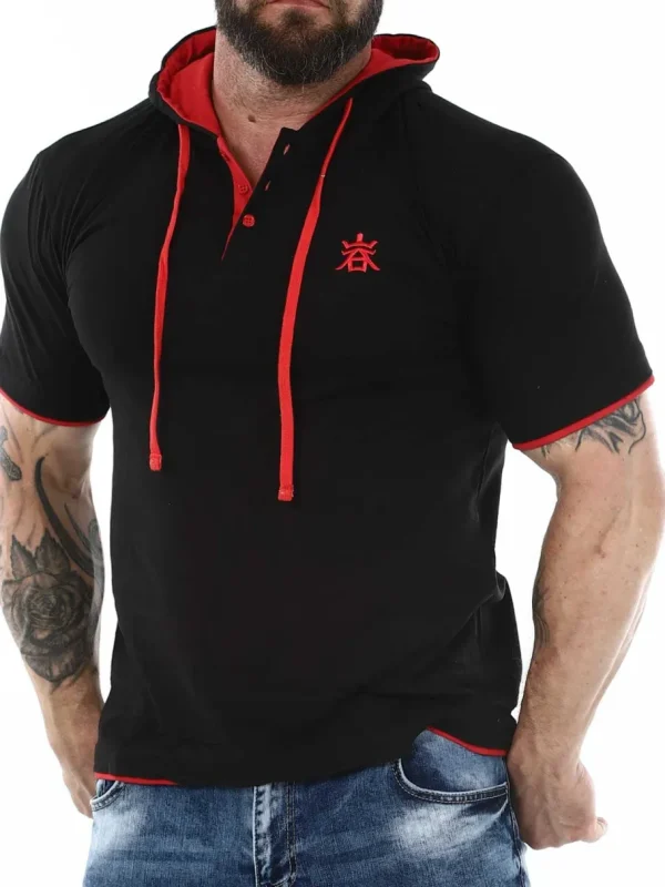 RD Yuto T-shirt - Sort/Rød^Rockdenim Hot