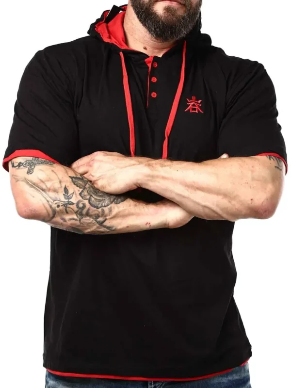 RD Yuto T-shirt - Sort/Rød^Rockdenim Hot