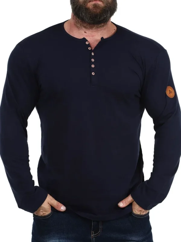 RD Zuto Longsleeve - Mørkeblå^Rockdenim Outlet