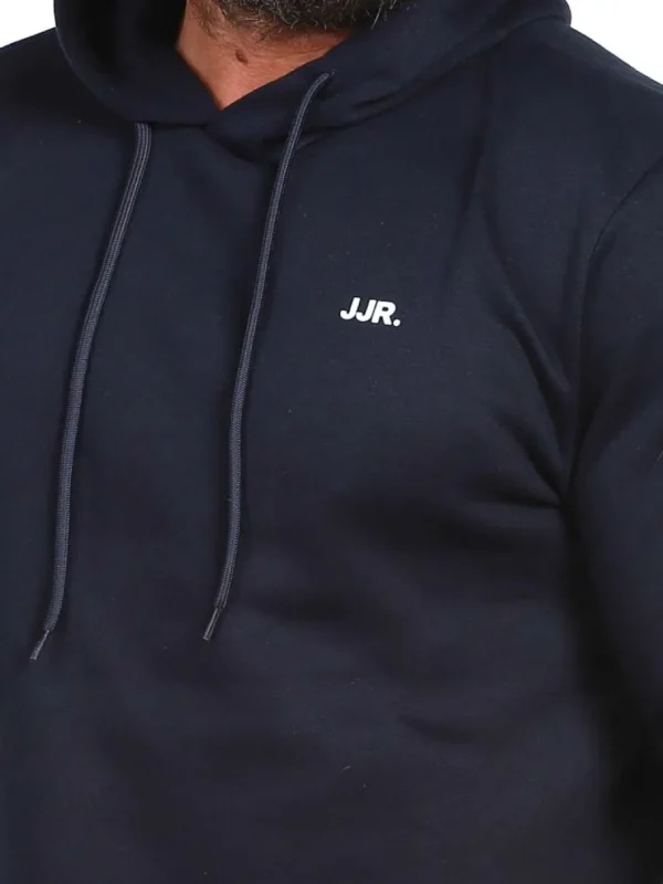Rebel Logo Hoodie - Mørkeblå^JJ Rebel swe Discount