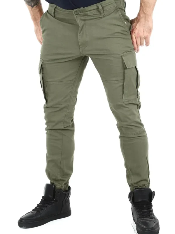 Rebel Michael Slim Cargo Bukser - Grøn^JJ Rebel swe Outlet