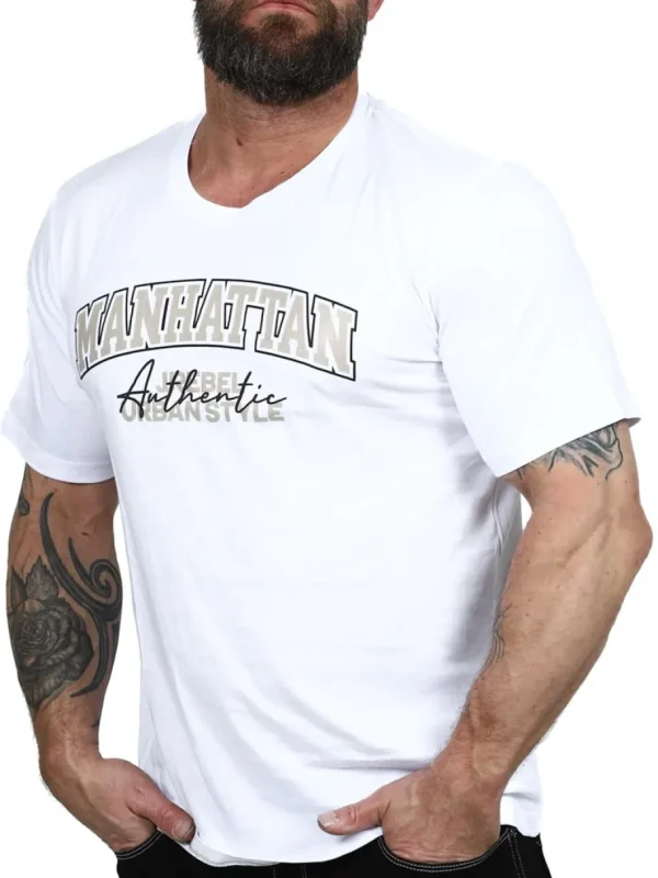Rebel New York T-shirt - Hvid^JJ Rebel swe Outlet