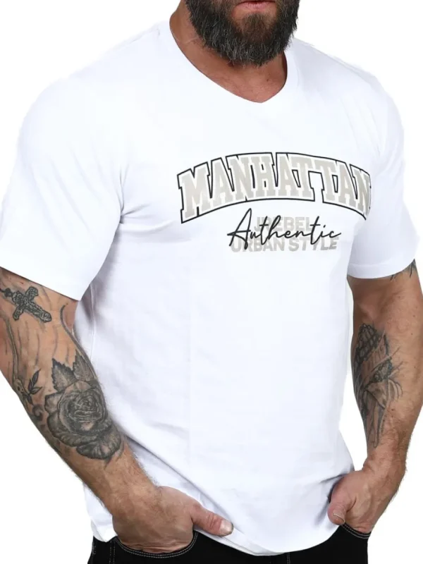 Rebel New York T-shirt - Hvid^JJ Rebel swe Outlet