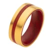 Redwood Ring - Guld/Rød^Inox Discount