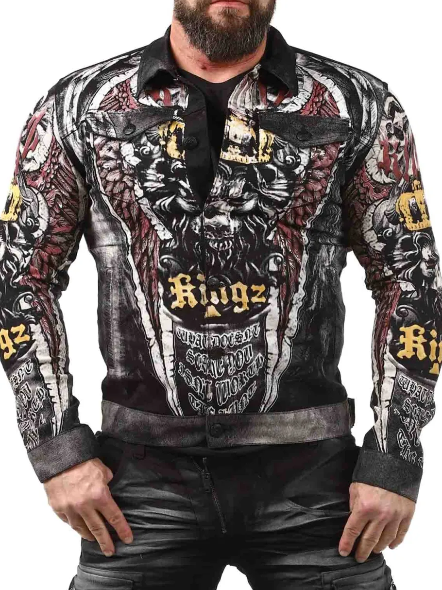 reign_kingz_jeansjakke__s_7.webp Reign Jeansjakke - Sort^Kingz Clearance