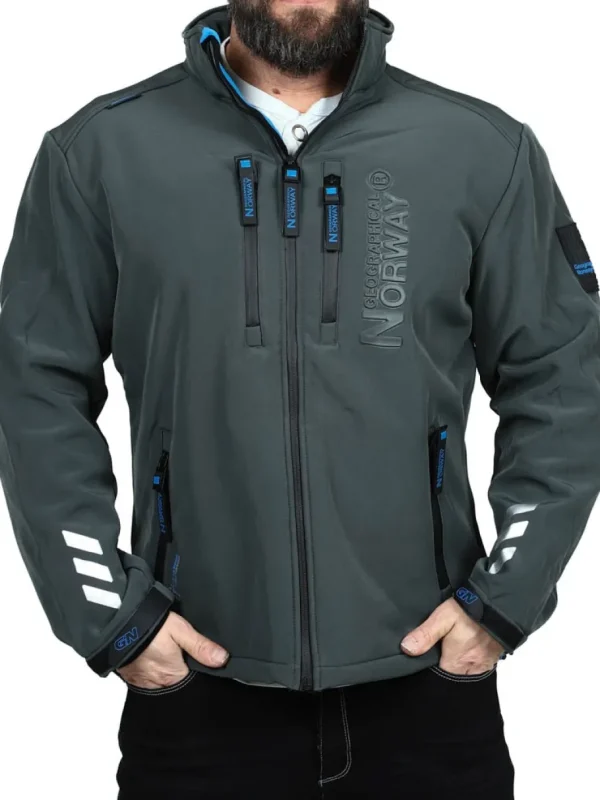 Richywood Geo Softshelljakke - Mørkegrå^Geographical Norway Outlet