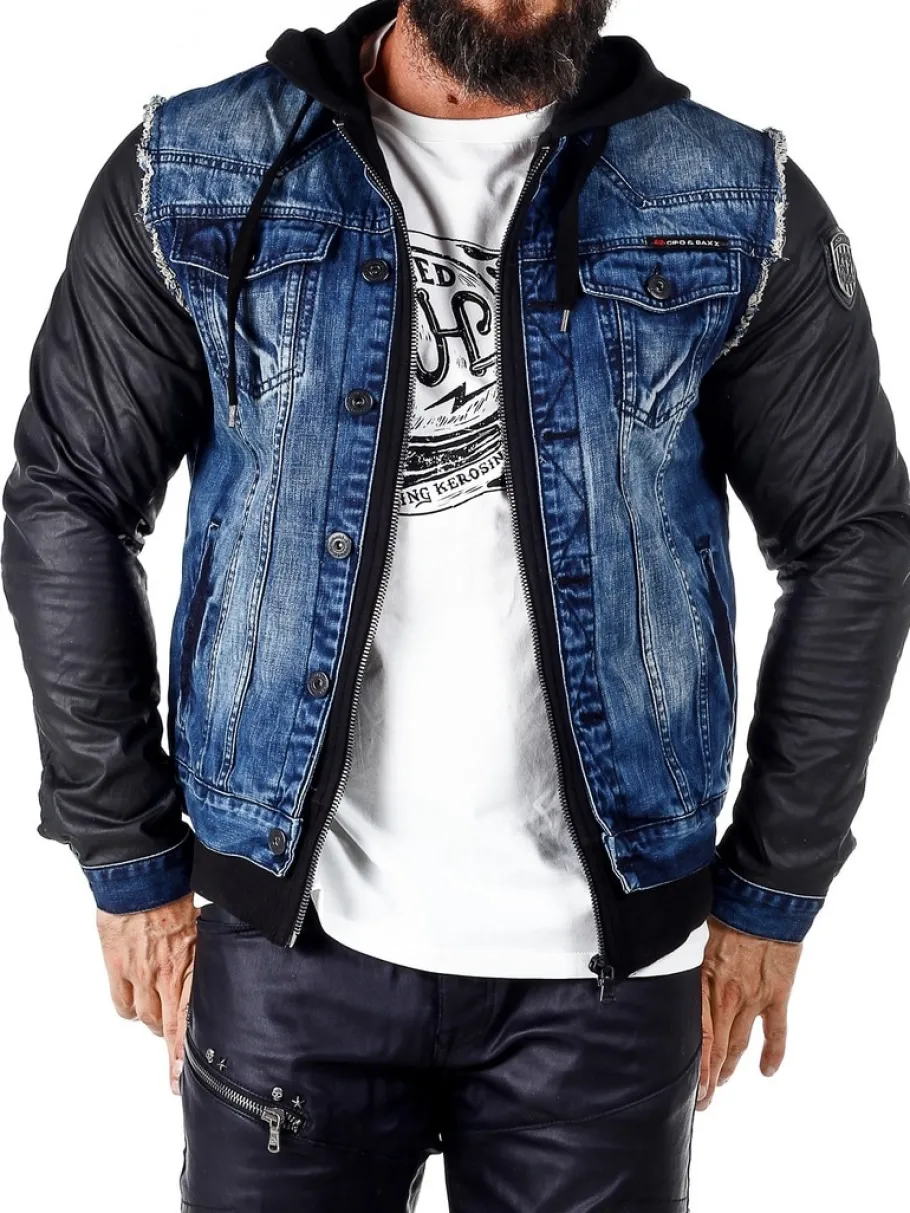 rocky_denim_jeansjakke__b_1.webp Rocky Denim Jeansjakke - Blå^Cipo & Baxx Fashion
