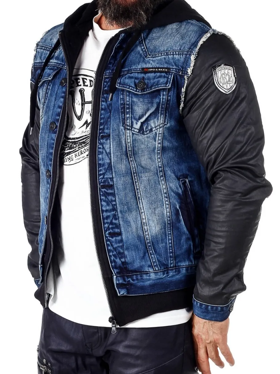 rocky_denim_jeansjakke__b_3.webp Rocky Denim Jeansjakke - Blå^Cipo & Baxx Fashion