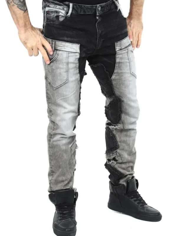 Row Haroc Jeans - Sort/Grå^Cipo & Baxx New