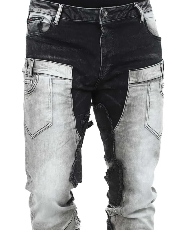 Row Haroc Jeans - Sort/Grå^Cipo & Baxx New