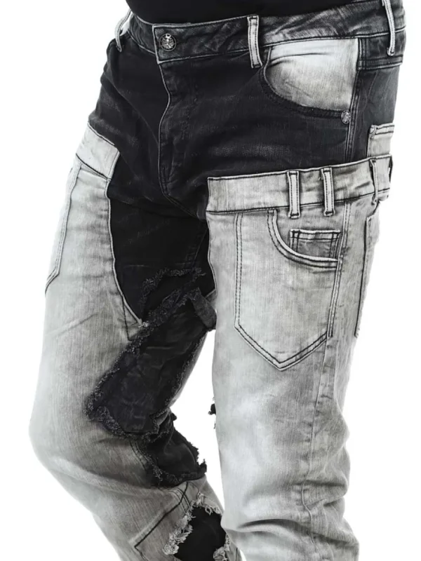 Row Haroc Jeans - Sort/Grå^Cipo & Baxx New
