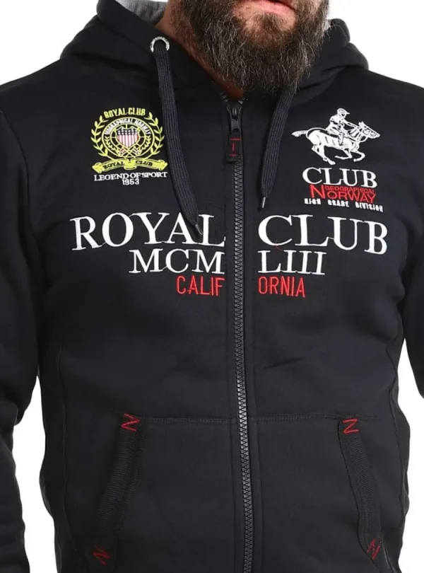 Royal Club Hoodie - Mørkeblå^Geographical Norway Online
