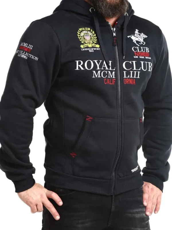 Royal Club Hoodie - Mørkeblå^Geographical Norway Online
