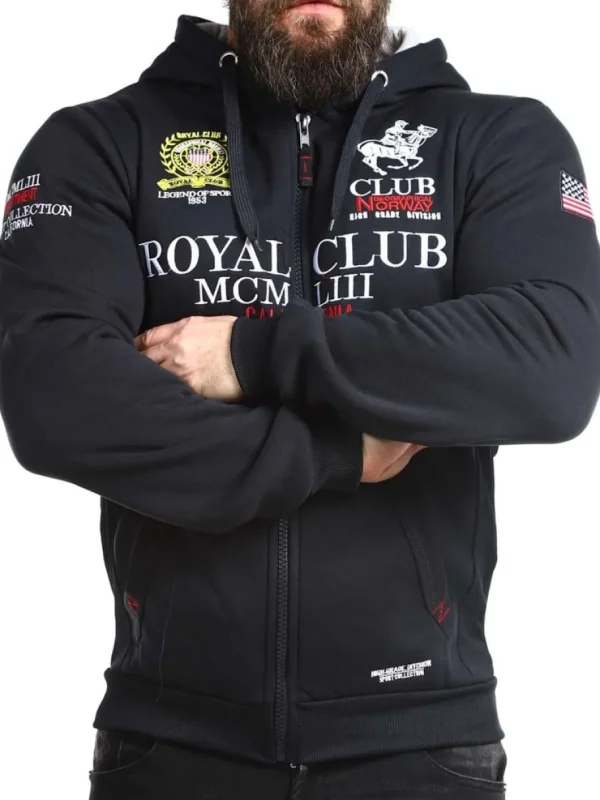 Royal Club Hoodie - Mørkeblå^Geographical Norway Online