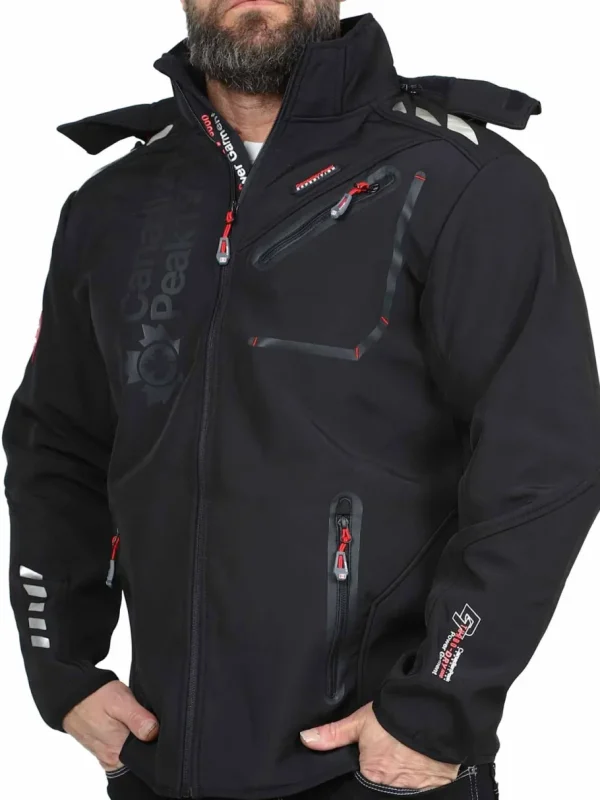 Royauteak Canadian Peak Softshelljakke - Sort^Geographical Norway Discount