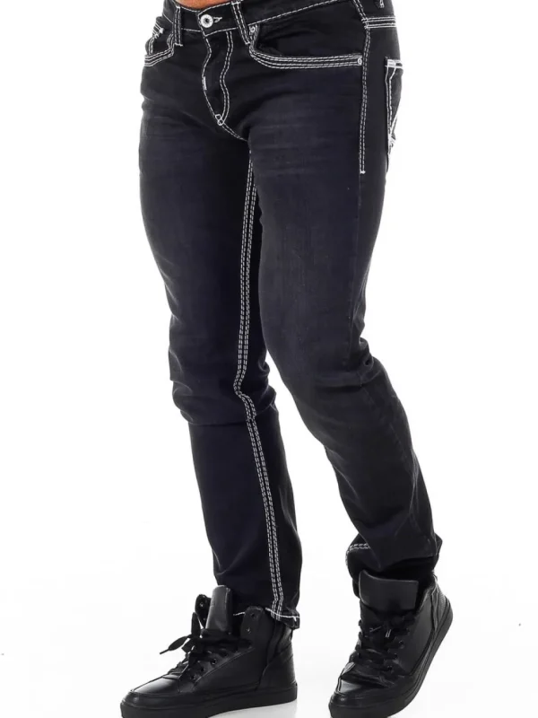Rusty Levin Jeans - Sort/Hvid^Rusty Neal New