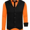 Rusty Sæt - Skjorte/Slips/Vest - Orange/Sort^Rusty Neal Fashion
