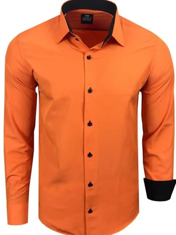 Rusty Sæt - Skjorte/Slips/Vest - Orange/Sort^Rusty Neal Fashion