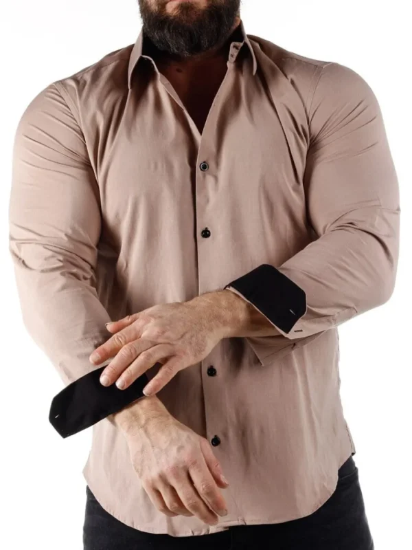 Rusty Sæt - Skjorte/Slips/Vest - Beige/Sort^Rusty Neal Outlet