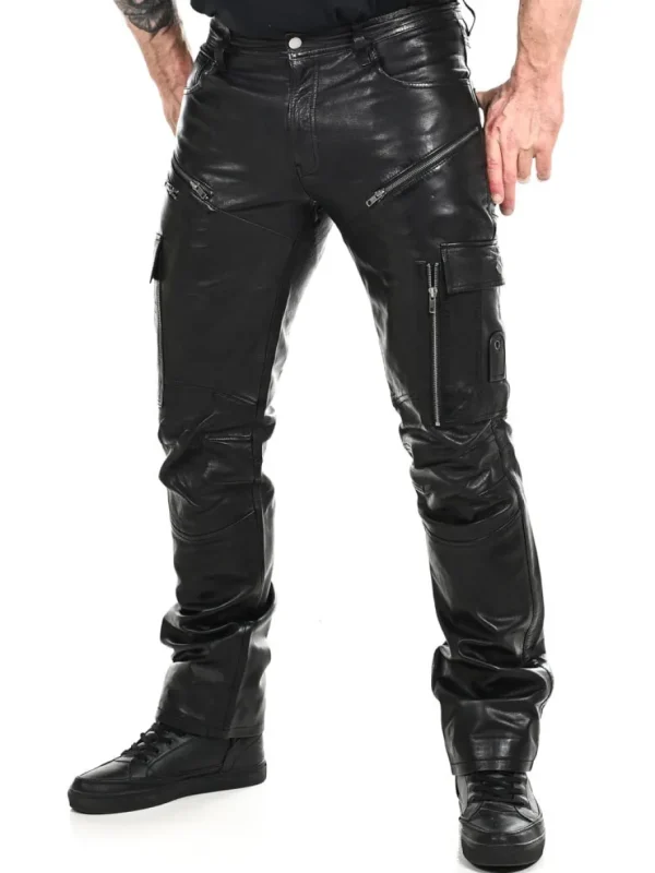 Salvatoro Cargo Skindbukser - Sort^Rockdenim Sale