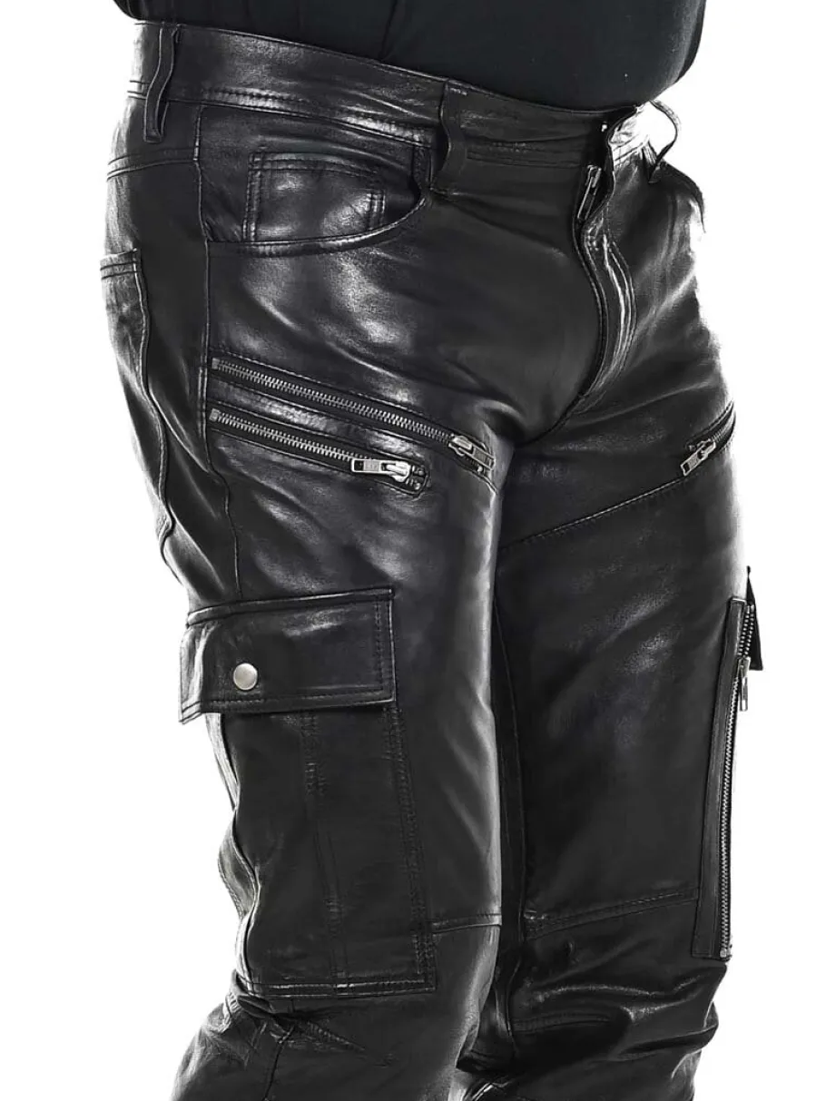 salvatoro_cargo_skindbuks_1.webp Salvatoro Cargo Skindbukser - Sort^Rockdenim Sale