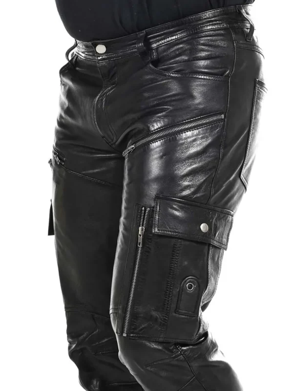 Salvatoro Cargo Skindbukser - Sort^Rockdenim Sale