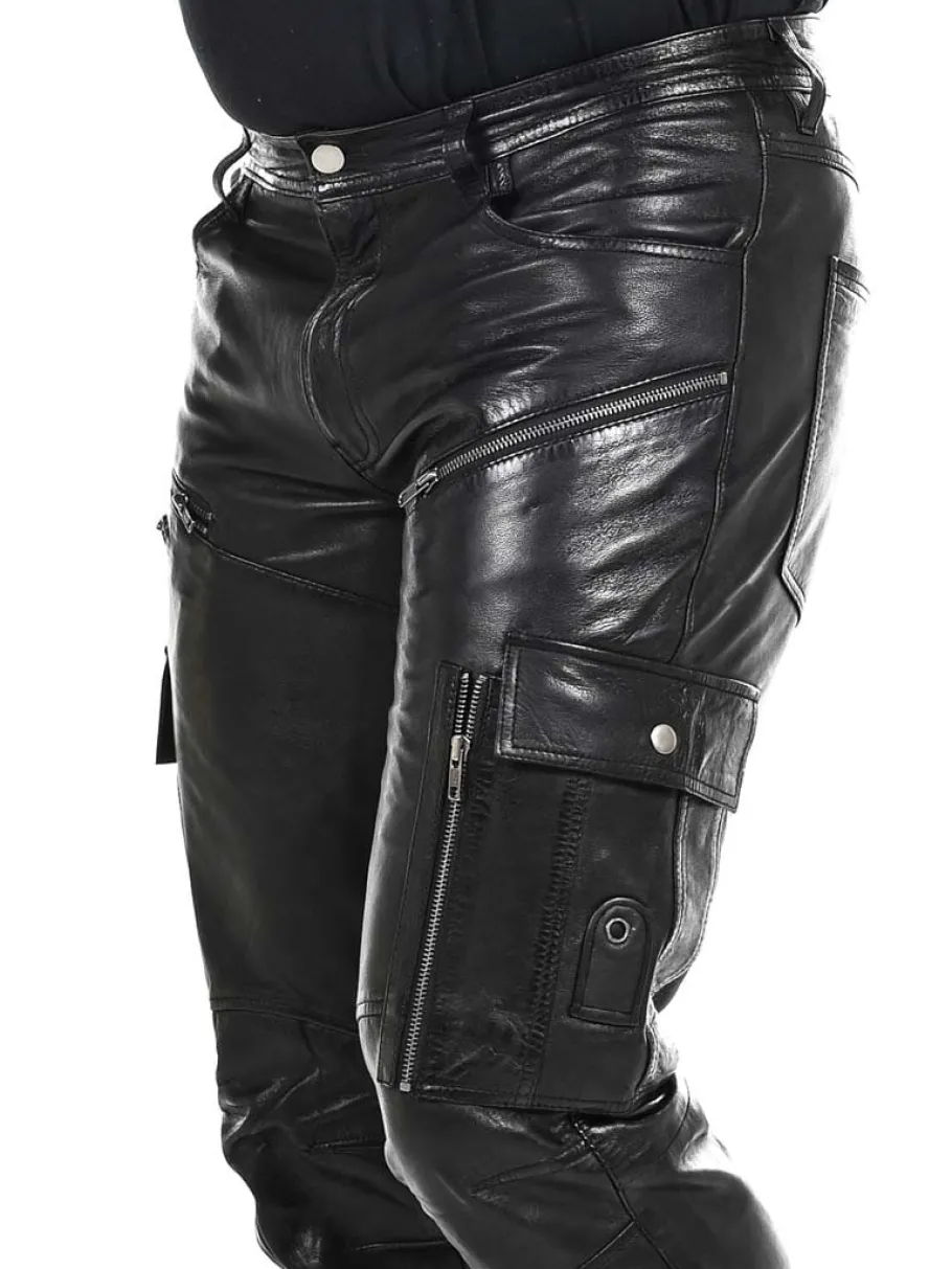 salvatoro_cargo_skindbuks_2.webp Salvatoro Cargo Skindbukser - Sort^Rockdenim Sale