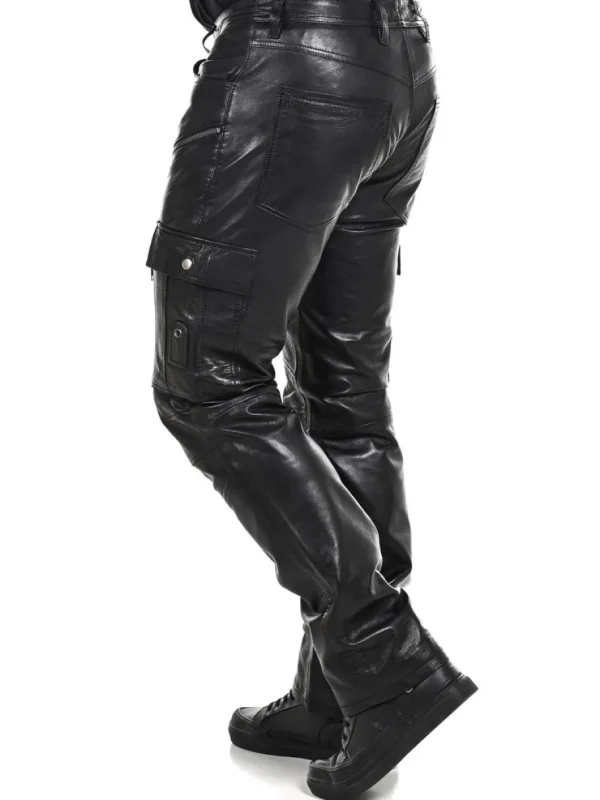 Salvatoro Cargo Skindbukser - Sort^Rockdenim Sale