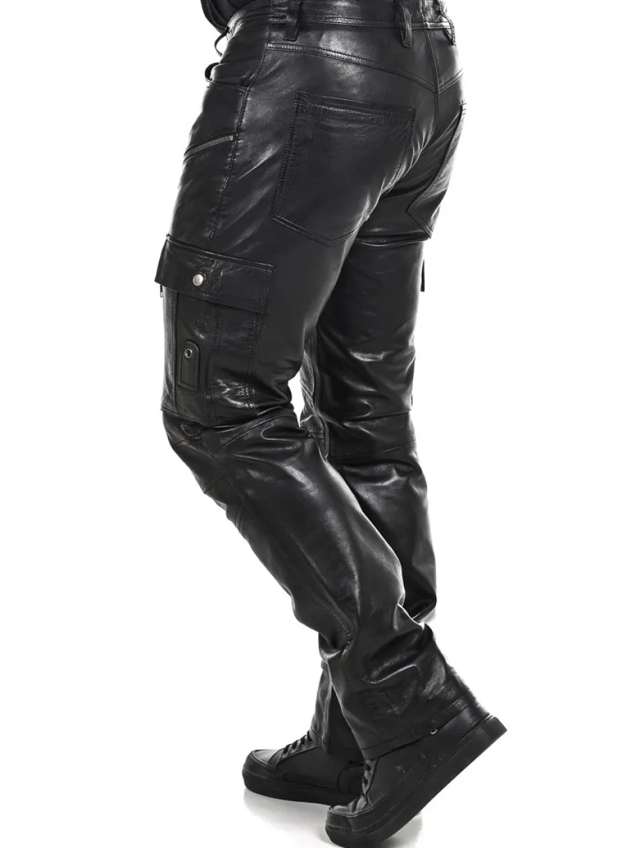 salvatoro_cargo_skindbuks_8.webp Salvatoro Cargo Skindbukser - Sort^Rockdenim Sale