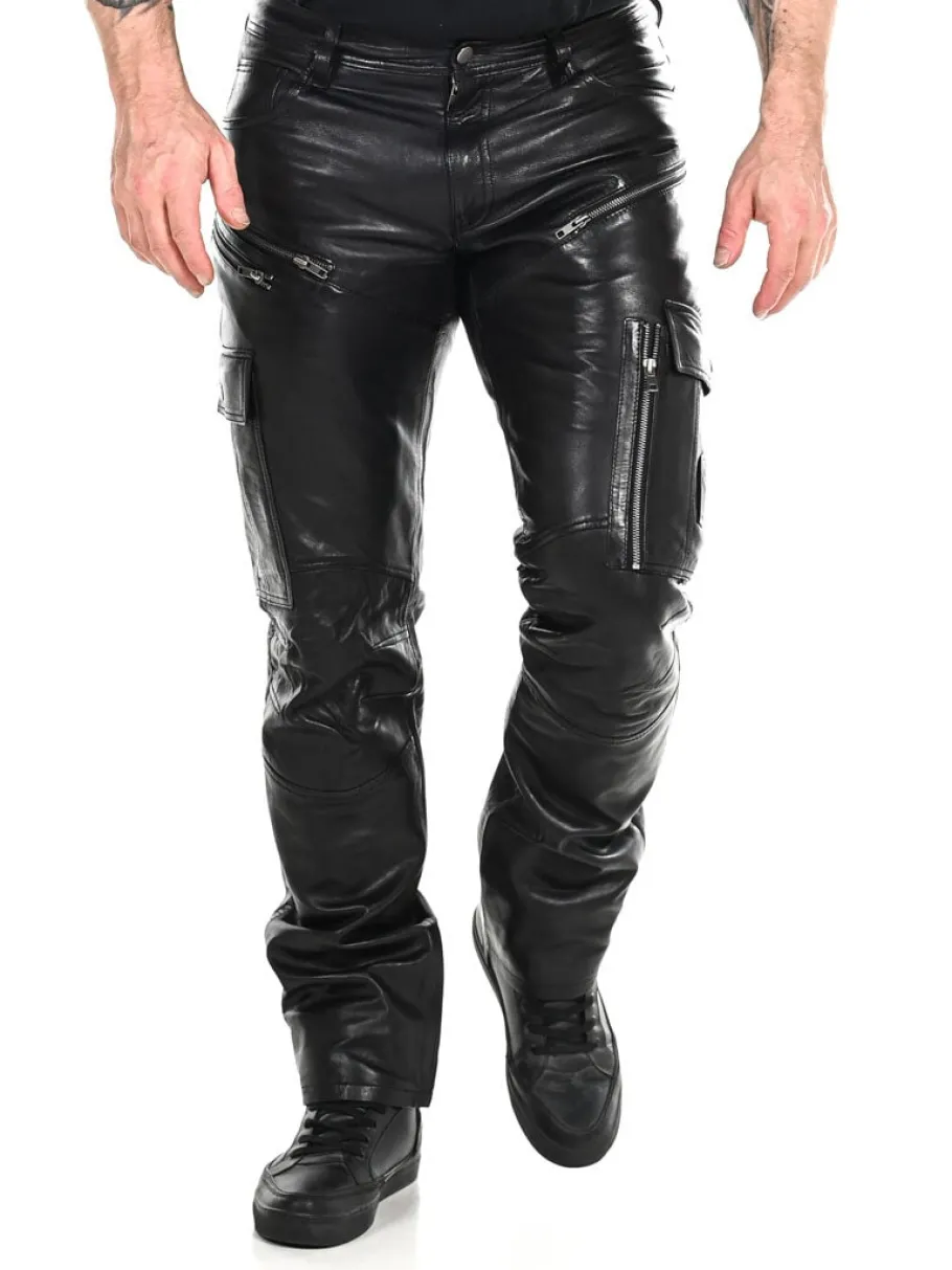 salvatoro_cargo_skindbuks_9.webp Salvatoro Cargo Skindbukser - Sort^Rockdenim Sale