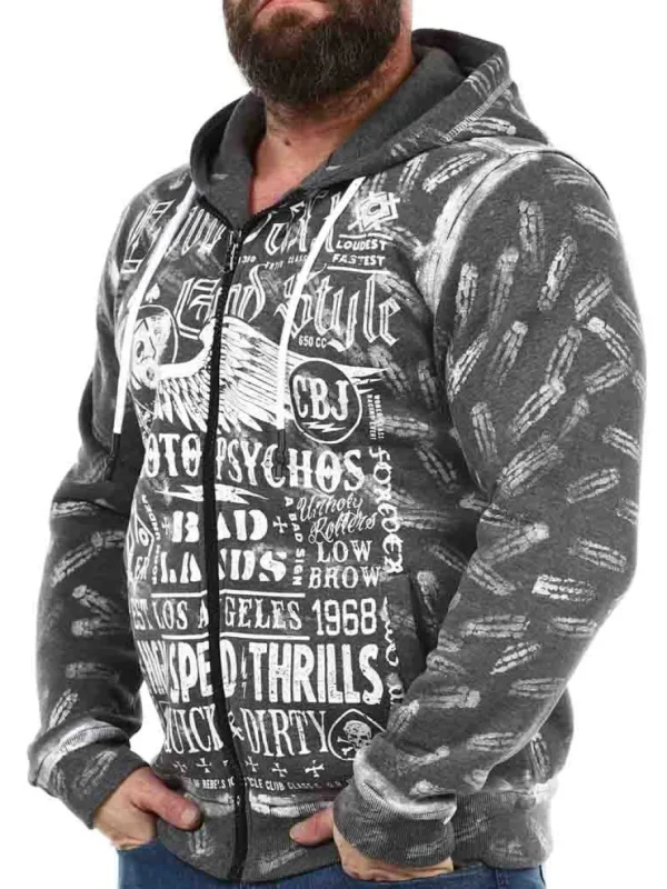Sayer Hoodie - Mørkegrå^Cipo & Baxx Outlet