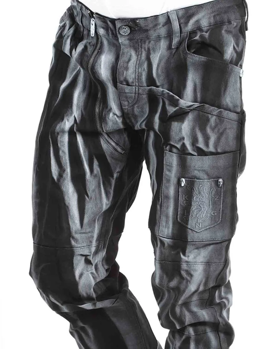 sevyn_kingz_jeans__sorthv_1.webp Sevyn Jeans - Sort/Hvid^Kingz Clearance